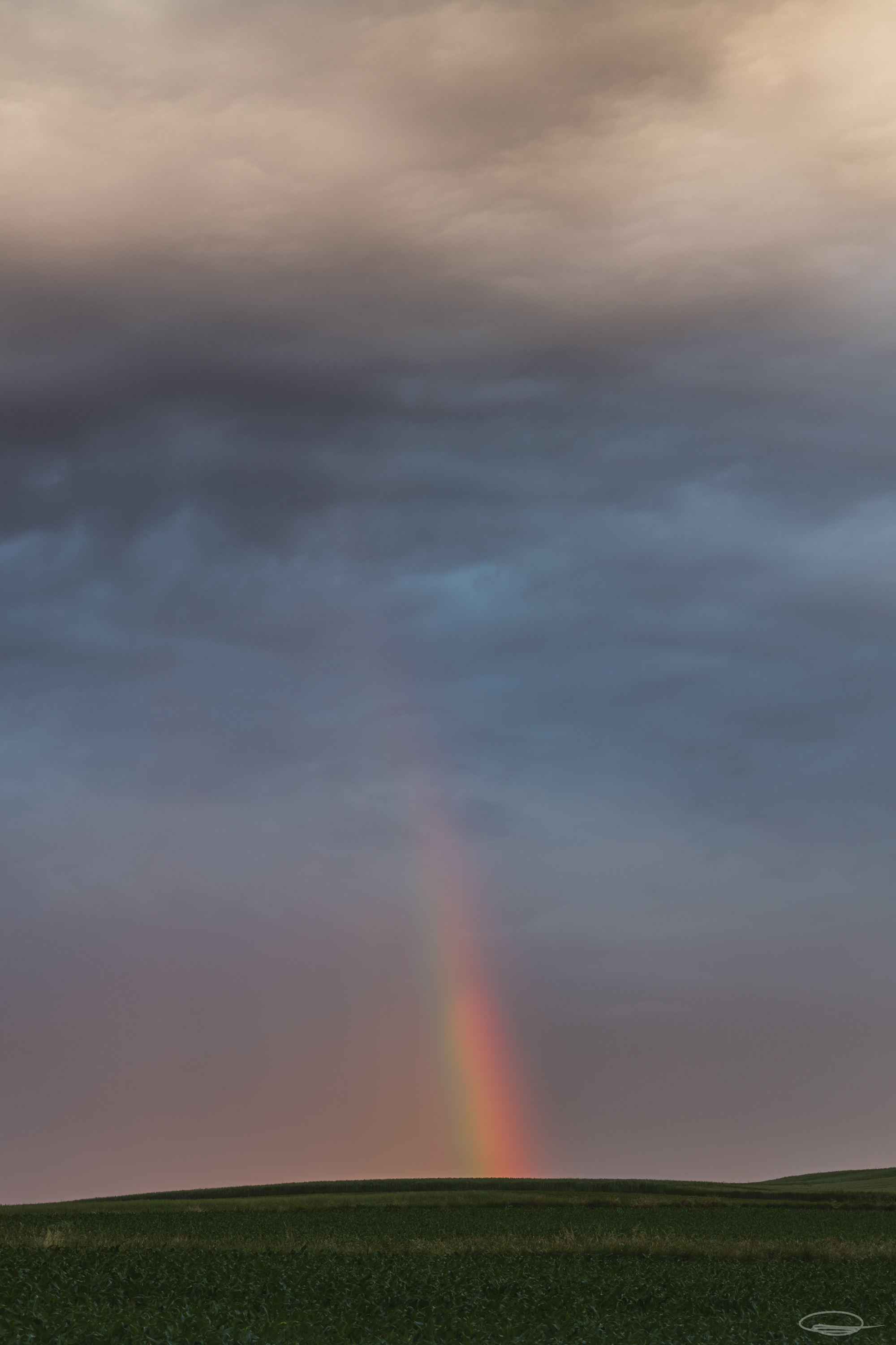 Just a rainbow at sunrise
